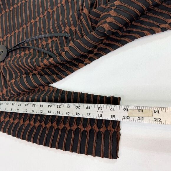 Kaktus Sweater Women Small Lagenlook Black  3/4 Sleeve Button Tassel Fall Winter - Picture 9 of 10